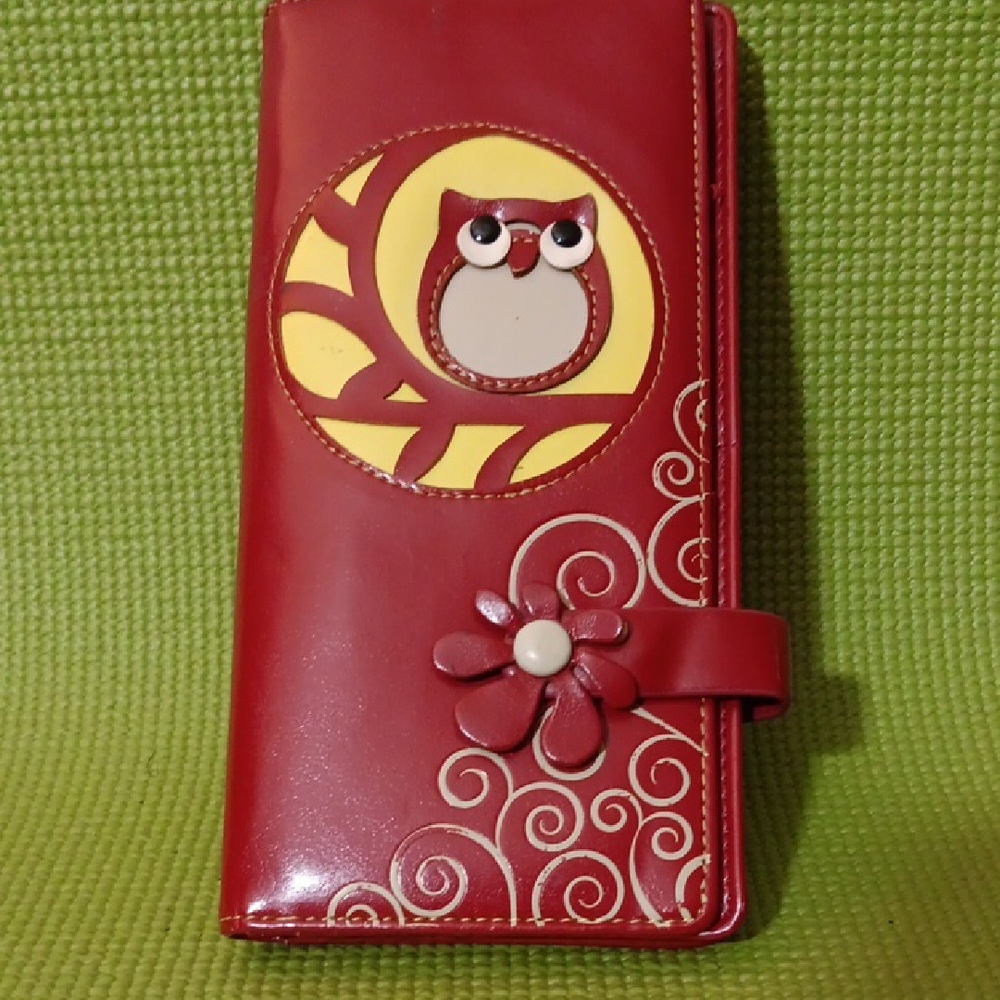 Ada Red Leather Wallet